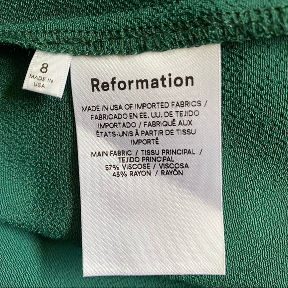 Reformation Filippa Green Halter Dress - Picture 12 of 15